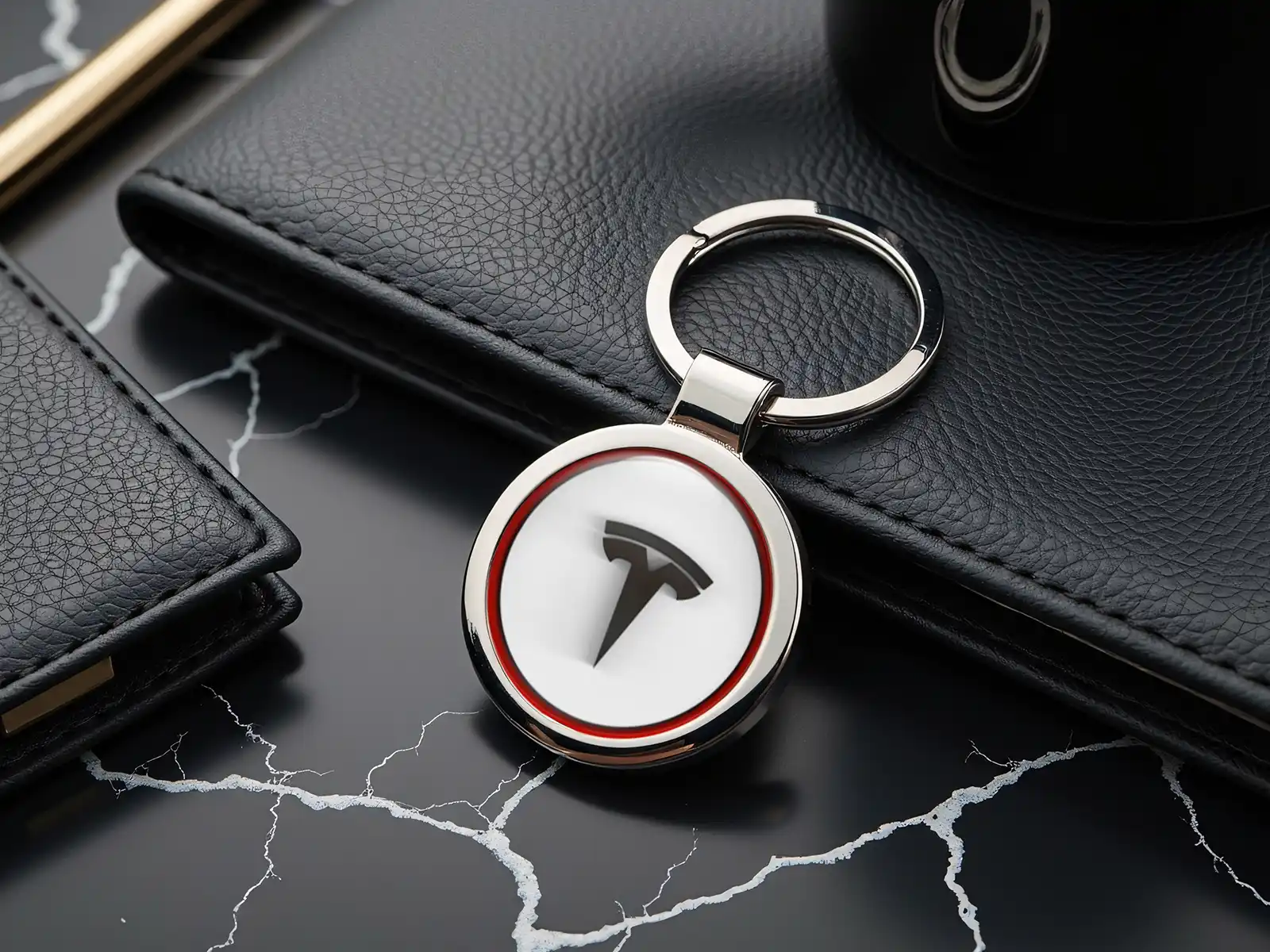 Tesla Portallaves Metal Estilo Metálico